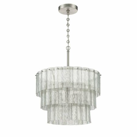 CRAFTMADE Museo 9 Light Pendant in Brushed Polished Nickel 48694-BNK
